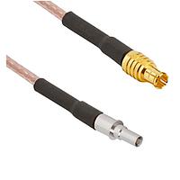 Amphenol SV Microwave 7093-0280 RF Cable Assemblies BMZ (Size 8) D38999 Pin Contact to MCX Male 12" 75 Ohm Cable Assembly for RG-179 Cable
