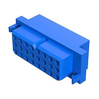 Amphenol Positronic PLC24F1000 Connectors Power Connector - 3 Row, 24 size 16 contacts, Socket (Female), Removable Contact, Panel Mount