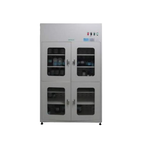 Laboratory chemical storage cabinet for acids and corrosive substances