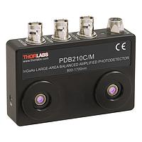 THORLABS PDB210C/M Free-Space Balanced Amplified Photodetectors (800-1700 nm, M4 Taps)