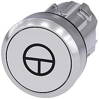 SIEMENS A6X30140631 Flat Button PUSHBUTTON. WHITE