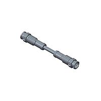 Amphenol LTW AB-AU08ML-UPBML-QH001 Standard Circular Connector X-Lok, Mini Size, Plastic, 2A, 08 pins, Male Connector, Male Contact, Straight-to-Straight, Push Lock, Overmolded Double Ended, Length 1000mm, IP68