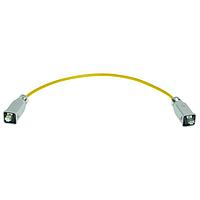 HARTING 09457151109 Cat 5 Han 3A Metal RJ45 Cat5 Cable Assembly, double ended, 4x2xAWG26/7, PVC outdoor black, 5.0m