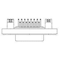 Molex / FCT 173110-0080 D-Sub Connectors - Standard Density FCT DSUB RA PC RCPT 37 PN SLD RMNT