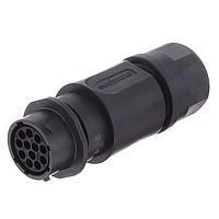 Amphenol SINE Systems RTS1BS14N12S03 Connectors Inline Receptacle 12 POS SZ 14 Socket