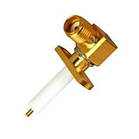 Johnson / Cinch Connectivity Solutions 142-1711-011 Connectors SMA 2 HOLE RA FLANGE JACK REC GOLD 90 DEG