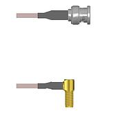 Amphenol Custom Cable Q-0M02S000H084i RF Cable Assemblies BNC-SP/SMA-RJB G142 84I
