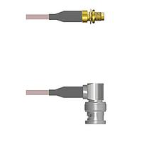 Amphenol Custom Cable Q-3100F000H006i RF Cable Assemblies SMA-SJB/BNC-RP G142 6I