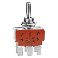 NKK Switches S333F Toggle Switches DPDT ON-OFF-ON W/.25 QC TERMINALS