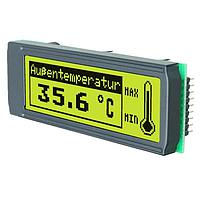 DISPLAY VISIONS EA DIP122-5NLED LCD Graphic Displays Yl/Grn Contrast Yl/Grn LED Backlight