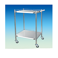 SciLab SL.Car7021 Stainless-steel Heavy-duty Cart (2 shelves, 1 handel, 54×44×h90cm)