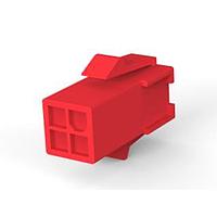 AMP Connectors - TE Connectivity 1-172159-2 Receptacle Housings MINI CAP 4P RED
