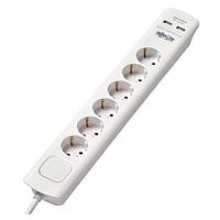 Tripp Lite TLP6G18USB Power Outlet Strips Tripp Lite Surge Protector Power Strip 6-Outlet German Schuko USB Charging