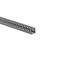 HellermannTyton 184-11004 High Density Slotted Wall Wiring Duct High Density Slotted Wall Wiring Duct, 1" x 1", Non-Adhesive, PVC, Gray, 120ft/Carton