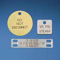 Panduit MTB338W21-Q Marker Plate MKR Tag Brass 1 Hole 3.38 (86mm)