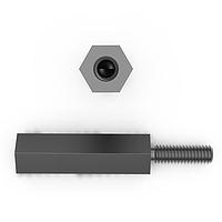 RAF Electronic Hardware M2185-4007-N Hex 8mm Hex X 10mm X M4 Thd Standoff