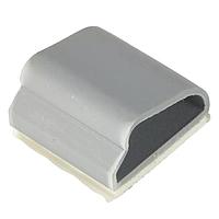 Essentra Components KKD-16-RT D-Style Clip,D Style,Adh Mnt,Grey,1 in Hold