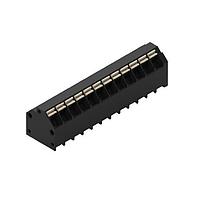 Wurth Elektronik 691809320312 Fixed Terminal Blocks WR-TBL 3.81mm pitch Modular THR Black 45 deg Dual Pin cable entry Screwless Push In 12P