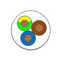 Molex 1552400093 Multi-Conductor Cables CABLE 3x0.75 PLTC GY UNSH G/Y D7 -L