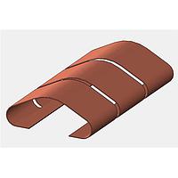 Laird Performance Materials 0077004102 Fingerstock Gaskets L.543"xW.28"xH .11" SLOT MOUNT (BeCu)