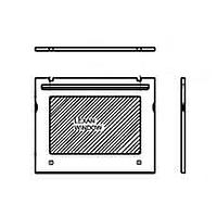 Hammond Manufacturing 2CLTW24 Electrical Enclosures 24" Wide Data Term Window Door - 24" Wide - Steel/Lt Gray