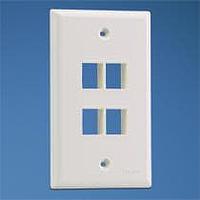 Panduit NK4FNIW Wire Ducting & Raceways NK 4-port, single gang, flush mount vert