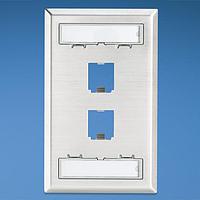 Panduit CFPL2SY Wire Ducting & Raceways Faceplate 2 Port Single Gang Classic