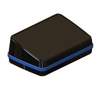 Serpac CX64SDBKABL Hand Held CX-64S Series Sloped Waterproof Pocket Enclosure with Blue Seal. Three-Piece Design, Polycarbonate Plastic, Integrated Waterproof Seal, IP 65, 66, 67; NEMA 4X, 12, 13 Ratings