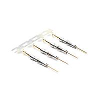 Amphenol SINE Systems SP28W2G5 Contacts Pin Contact, Stamped, Size 20, Gold 5u" over Nickel, Wire Range .05-.08mm , 30-28 AWG, with 3 Tangs. 3,000 pcs. Reel