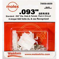 Molex 76650-0059 Kits .093 Connector Kit Pnl Mnt Plug Rec 4P