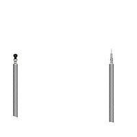 GCT (Global Connector Technology) CAB611RF-250-0/0/0-E RF Cable Assemblies I-PEX MHF 5L Plug 1.13mm Grey cable Plain cut end, 250mm long
