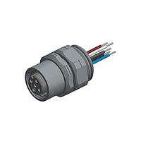 Amphenol CONEC 43-01092 M12 Female Socket FML SCK M12X1 W/WIRE FRNT MNT REPSITN PG9