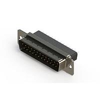 EDAC 627-025-621-551 Standard Card Edge Connectors 627 Series vertical D-Sub plug connector with 25 pin type contacts that have 30 " gold plating. The contacts have .125" (3.18mm) to .165" (4.20mm) long P.C.B tails and the insulator is high temp' rated.The body is high profile metal and the flange is