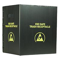Protektive Pak 37816 Anti-Static Control Products TRASH RECEPTACLE, SMALL, 12-1/2''x10''x14'', 10 GAL