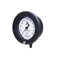 OMEGA PGT-60L-30V/400 Large, High Accuracy Pressure Gauge with Adjustable Dial (Compound Gauge; -15~400psi; 1/2"NPT Male; 6'')