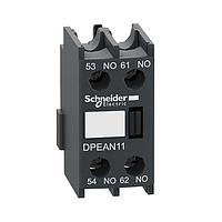 SCHNEIDER DPEAN11 Instantaneous Auxiliary Contact Block Manual motor controller, Easy TeSys, 3P, 24-32 A, thermal magnetic, screw clamp terminals
