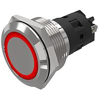 EAO 82-6252.0113 Panel Mount Indicators / Switch Indicators 82-6252.0113.indicator.-.22 mm.chrome colour.flush/flat.ring.red.12 V.screw terminal
