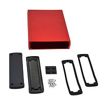 Bud Industries EXN-23362-RD PCB Enclosure Extruded Aluminum Enclosure Red (1.6 X 5.8 X 8.2 In)