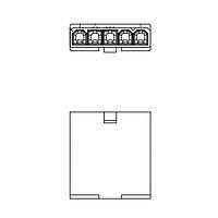 Adam Tech DMF-04-W-S-NE Plug Housing CONN PLUG HSG 4POS 4.20MM