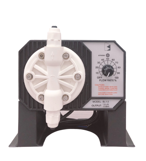 Industrial dosing pump service and repair support for process systems