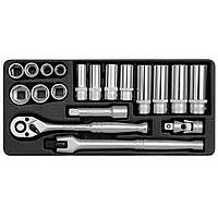 Yato YT-38641 Tool set 19pcs 3/8"