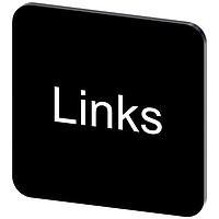 SIEMENS 3SU19000AF160AJ0 Labeling Plate, Links INSCR. LABEL, BLACK 22 X 22MM, LINKS