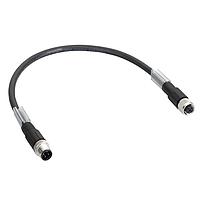 SCHNEIDER TCSXCN1M1F10E Bus System Cable BUS CABLE,STRAIGHT,M12-B,MALE-FEM, 10M