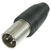 NEUTRIK NC3MXX-HD-D Connectors 3P M CBL END XX HD NCKL/GOLD W/RUBBER