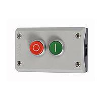 Eaton M22-C2-M1H Pushbutton Control Stations CONTROL STATN EXTD RED 1NC FLSH GRN 1NO