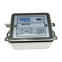 Adam Tech PLF-21D4-20A-Q-5 Power Line Filters EMI/RFI Power Line Filter, Medical Grade, 115/250VAC 20A, medium outline, chassis mount