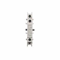 Carlo Gavazzi GUR02 Contactor Accessories Mechanical interlock for IEC contactors CC9 through CC150 with two normally closed relay contacts.