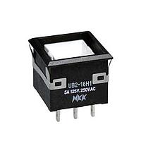 NKK Switches UB216KKW015D Pushbutton Switches LOW PROFILE PSHBTTN ILLMNTD/PC AND SLDR