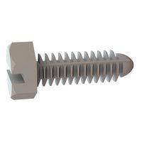 Essentra Components 27SC2520H075 Push-In Barbed Fastener, Slotted Hex, .750 Length