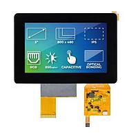 Riverdi RVT50HQTNWC00-B TFT LCD Display Modules RGB,UxTouch, ILI2132 , Optical Bonding, uxTouch,Anti-UV